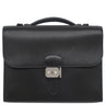 エルメス HERMES サックアデペッシュ 27 ブラック ボックスカーフ ビジネスバッグ シルバー金具 黒 ブリーフケース