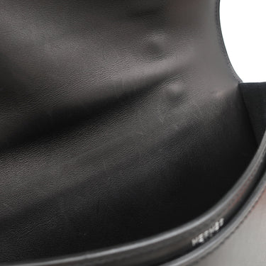 エルメス HERMES サックアデペッシュ 27 ブラック ボックスカーフ ビジネスバッグ シルバー金具 黒 ブリーフケース