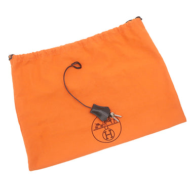 エルメス HERMES サックアデペッシュ 27 ブラック ボックスカーフ ビジネスバッグ シルバー金具 黒 ブリーフケース