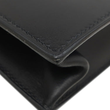 エルメス HERMES サックアデペッシュ 27 ブラック ボックスカーフ ビジネスバッグ シルバー金具 黒 ブリーフケース