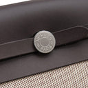 エルメス HERMES エールバッグジップ 20 ミニ エベンヌ×エクリュ キャンバス トワルミリタリー ヴァッシュハンター ショルダーバッグ シルバー金具 新品 未使用 2026年製