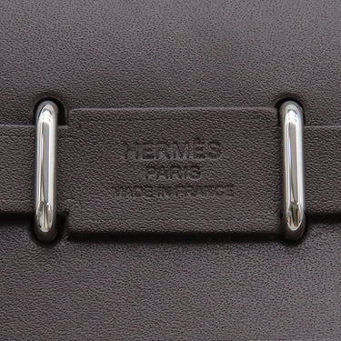 エルメス HERMES エールバッグジップ 20 ミニ エベンヌ×エクリュ キャンバス トワルミリタリー ヴァッシュハンター ショルダーバッグ シルバー金具 新品 未使用 2026年製