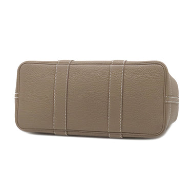 エルメス HERMES ガーデンパーティーTPM 30 エトゥープ ネゴンダ トートバッグ シルバー金具 グレージュ オールレザー