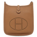 エルメス HERMES エヴリン TPM 16 ロング ゴールド トリヨンクレマンス ショルダーバッグ シルバー金具 茶 エブリン
