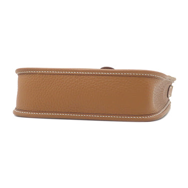 エルメス HERMES エヴリン TPM 16 ロング ゴールド トリヨンクレマンス ショルダーバッグ シルバー金具 茶 エブリン