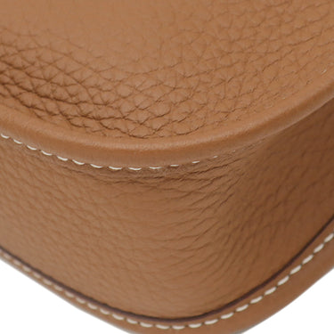 エルメス HERMES エヴリン TPM 16 ロング ゴールド トリヨンクレマンス ショルダーバッグ シルバー金具 茶 エブリン