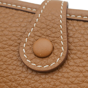 エルメス HERMES エヴリン TPM 16 ロング ゴールド トリヨンクレマンス ショルダーバッグ シルバー金具 茶 エブリン