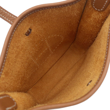 エルメス HERMES エヴリン TPM 16 ロング ゴールド トリヨンクレマンス ショルダーバッグ シルバー金具 茶 エブリン