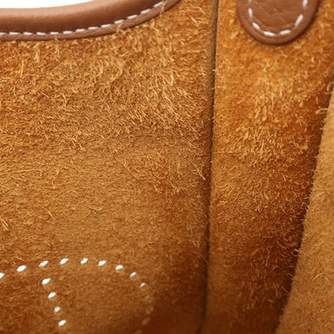 エルメス HERMES エヴリン TPM 16 ロング ゴールド トリヨンクレマンス ショルダーバッグ シルバー金具 茶 エブリン