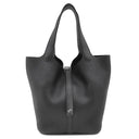 エルメス HERMES ピコタンロック MM 22 ブラック トリヨンクレマンス ハンドバッグ シルバー金具 黒 鍵1本欠品