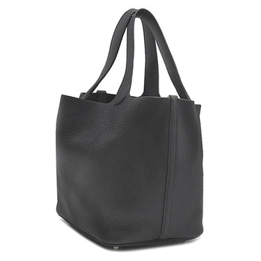 エルメス HERMES ピコタンロック MM 22 ブラック トリヨンクレマンス ハンドバッグ シルバー金具 黒 鍵1本欠品