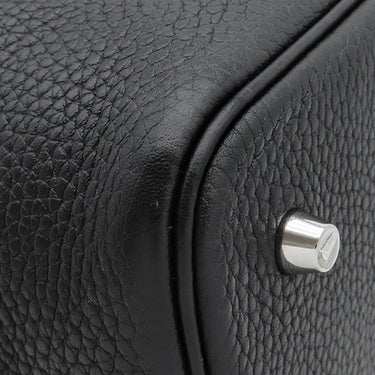 エルメス HERMES ピコタンロック MM 22 ブラック トリヨンクレマンス ハンドバッグ シルバー金具 黒 鍵1本欠品