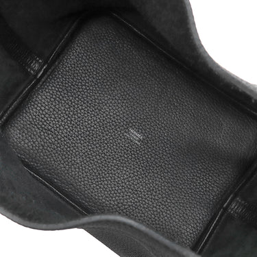 エルメス HERMES ピコタンロック MM 22 ブラック トリヨンクレマンス ハンドバッグ シルバー金具 黒 鍵1本欠品