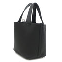 エルメス HERMES ピコタンロック 18 PM ブラック トリヨンクレマンス ハンドバッグ シルバー金具 黒