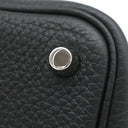 エルメス HERMES ピコタンロック 18 PM ブラック トリヨンクレマンス ハンドバッグ シルバー金具 黒