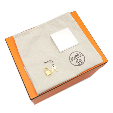 エルメス HERMES ピコタンロック MM 22 エトゥープ トリヨンクレマンス ハンドバッグ ゴールド金具 グレージュ