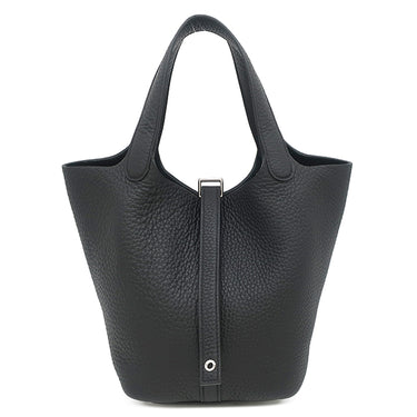 エルメス HERMES ピコタンロック 18 PM ブラック トリヨンクレマンス ハンドバッグ シルバー金具 新品 未使用 黒 2026年製