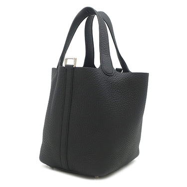 エルメス HERMES ピコタンロック 18 PM ブラック トリヨンクレマンス ハンドバッグ シルバー金具 新品 未使用 黒 2026年製