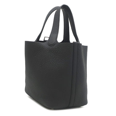 エルメス HERMES ピコタンロック 18 PM ブラック トリヨンクレマンス ハンドバッグ シルバー金具 新品 未使用 黒 2026年製