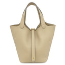 エルメス HERMES ピコタンロック 18 PM トレンチ トリヨンクレマンス ハンドバッグ ゴールド金具 新品 未使用 ベージュ 2025年製