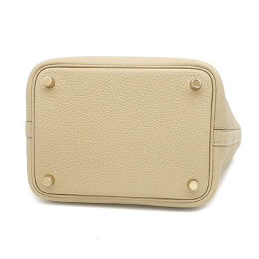 エルメス HERMES ピコタンロック 18 PM トレンチ トリヨンクレマンス ハンドバッグ ゴールド金具 新品 未使用 ベージュ 2025年製