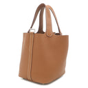 エルメス HERMES ピコタンロック 18 PM ゴールド トリヨンクレマンス ハンドバッグ シルバー金具 新品 未使用 茶 2026年製
