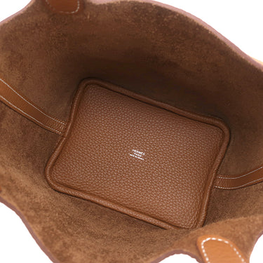 エルメス HERMES ピコタンロック 18 PM ゴールド トリヨンクレマンス ハンドバッグ シルバー金具 新品 未使用 茶 2026年製