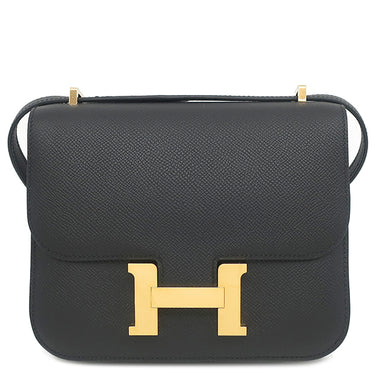 エルメス HERMES コンスタンス3 ミニ ミロワール ブラック ヴォーエプソン ショルダーバッグ ゴールド金具 黒 2025年製