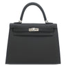 エルメス HERMES ケリー25 外縫い ブラック ヴォーエプソン 2WAYバッグ シルバー金具 新品 未使用 黒 2026年製
