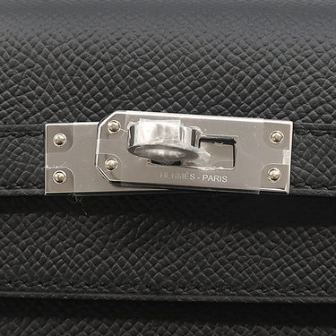 エルメス HERMES ケリー25 外縫い ブラック ヴォーエプソン 2WAYバッグ シルバー金具 新品 未使用 黒 2026年製