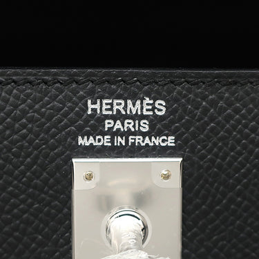 エルメス HERMES ケリー25 外縫い ブラック ヴォーエプソン 2WAYバッグ シルバー金具 新品 未使用 黒 2026年製