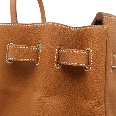 エルメス HERMES バーキン35 ゴールド トゴ ハンドバッグ ゴールド金具 茶