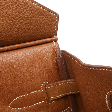 エルメス HERMES バーキン35 ゴールド トゴ ハンドバッグ ゴールド金具 茶