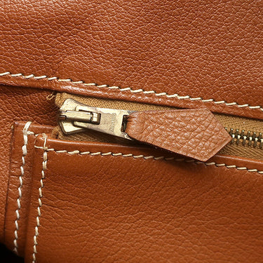 エルメス HERMES バーキン35 ゴールド トゴ ハンドバッグ ゴールド金具 茶