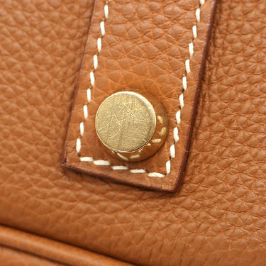 エルメス HERMES バーキン35 ゴールド トゴ ハンドバッグ ゴールド金具 茶