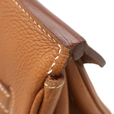エルメス HERMES バーキン35 ゴールド トゴ ハンドバッグ ゴールド金具 茶