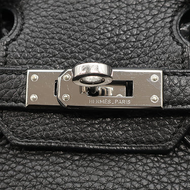 エルメス HERMES バーキン25 ブラック トゴ ハンドバッグ シルバー金具 黒