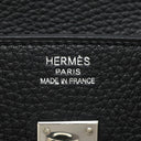 エルメス HERMES バーキン25 ブラック トゴ ハンドバッグ シルバー金具 黒