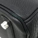 エルメス HERMES バーキン25 ブラック トゴ ハンドバッグ シルバー金具 黒