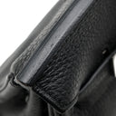 エルメス HERMES バーキン25 ブラック トゴ ハンドバッグ シルバー金具 黒