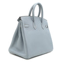 エルメス HERMES バーキン25 ブルーラン トゴ ハンドバッグ シルバー金具 青