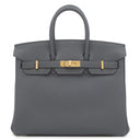 エルメス HERMES バーキン25 グリミスティ トゴ ハンドバッグ ゴールド金具 新品 未使用 グレー 2026年製