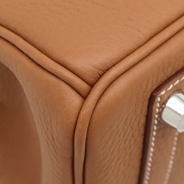 エルメス HERMES バーキン25 ゴールド トゴ ハンドバッグ シルバー金具 新品 未使用 茶 2026年製