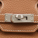 エルメス HERMES バーキン25 ゴールド トゴ ハンドバッグ シルバー金具 新品 未使用 茶 2026年製