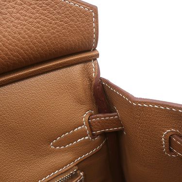 エルメス HERMES バーキン25 ゴールド トゴ ハンドバッグ シルバー金具 新品 未使用 茶 2026年製