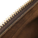 ルイヴィトン LOUIS VUITTON サンルイ N51993 ダミエエベヌ ダミエキャンバス セカンドバッグ ゴールド金具 茶 クラッチ 収納式リストストラップ付き リカラー有
