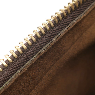 ルイヴィトン LOUIS VUITTON サンルイ N51993 ダミエエベヌ ダミエキャンバス セカンドバッグ ゴールド金具 茶 クラッチ 収納式リストストラップ付き リカラー有