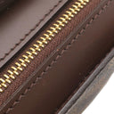 ルイヴィトン LOUIS VUITTON サンルイ N51993 ダミエエベヌ ダミエキャンバス セカンドバッグ ゴールド金具 茶 クラッチ 収納式リストストラップ付き リカラー有
