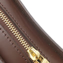 ルイヴィトン LOUIS VUITTON サンルイ N51993 ダミエエベヌ ダミエキャンバス セカンドバッグ ゴールド金具 茶 クラッチ 収納式リストストラップ付き リカラー有