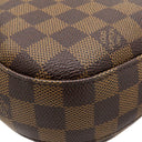ルイヴィトン LOUIS VUITTON サウス バンク N42230 ダミエエベヌ×レッド ダミエキャンバス ショルダーバッグ ゴールド金具 茶 ショルダー タッセル付き